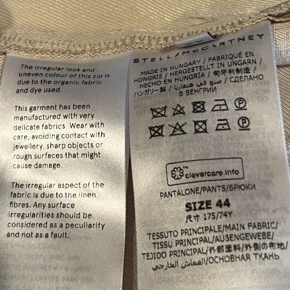 Stella McCartney Ariana tailored trousers Sustainable Viscose Size 44 NWT - Picture 13 of 13